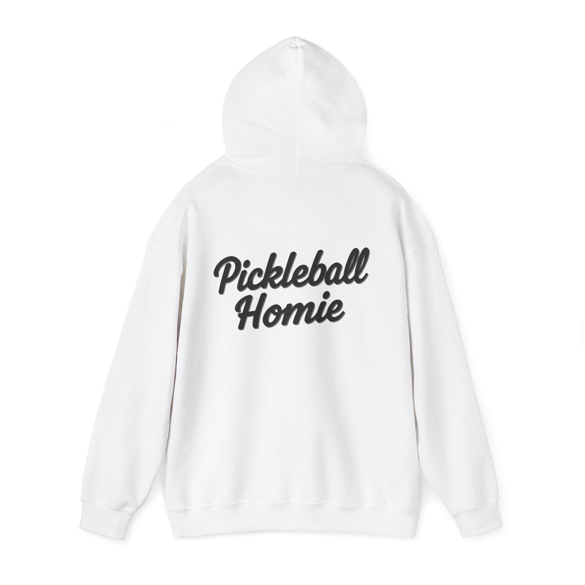 Pickleball Homie Hoodie - Cozy White Pullover for Players & Fans