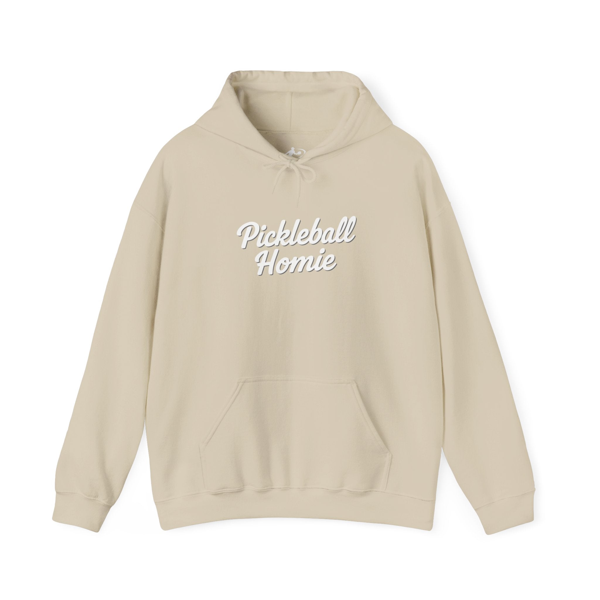 Pickleball Homie Hoodie - Cozy White Pullover for Players & Fans