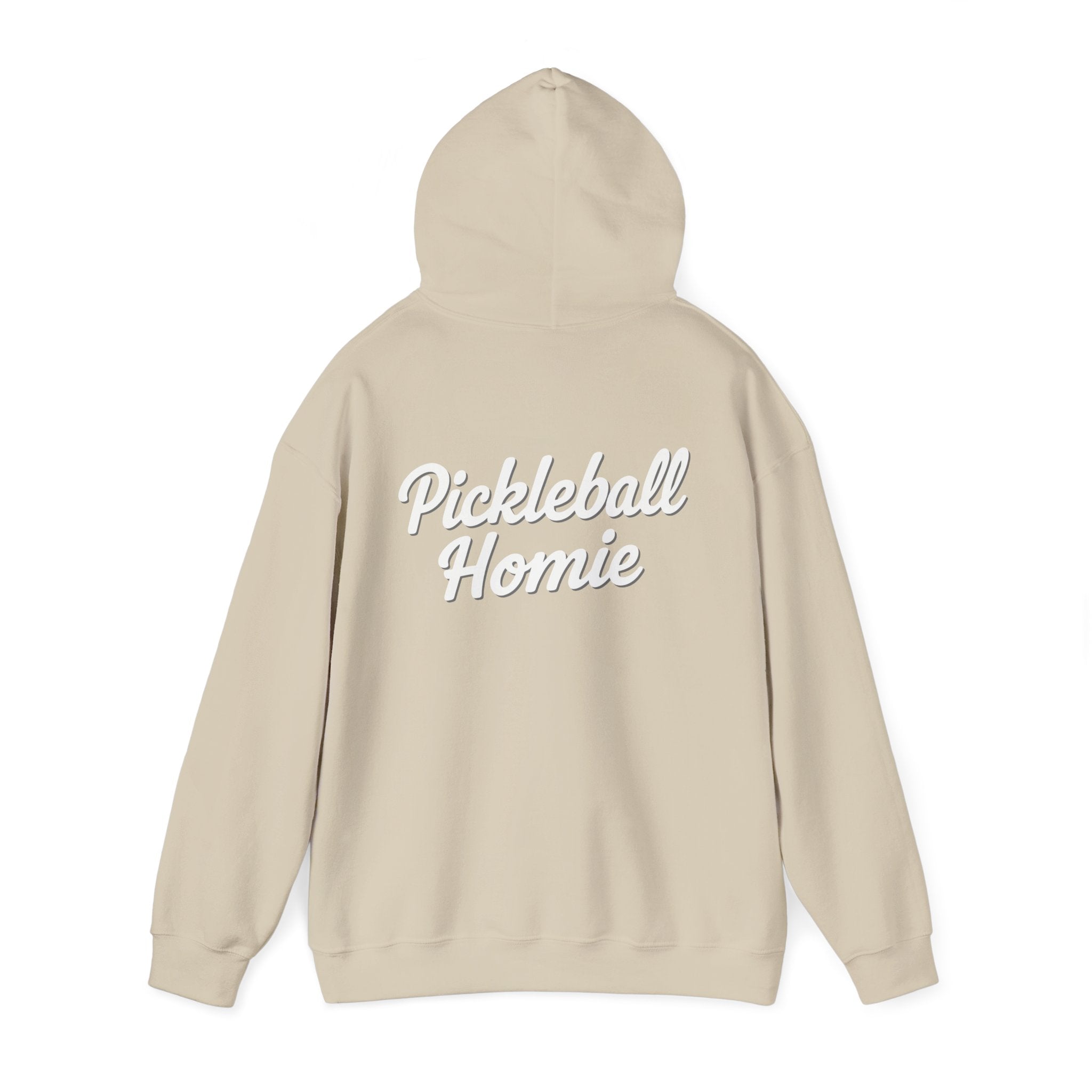Pickleball Homie Hoodie - Cozy White Pullover for Players & Fans
