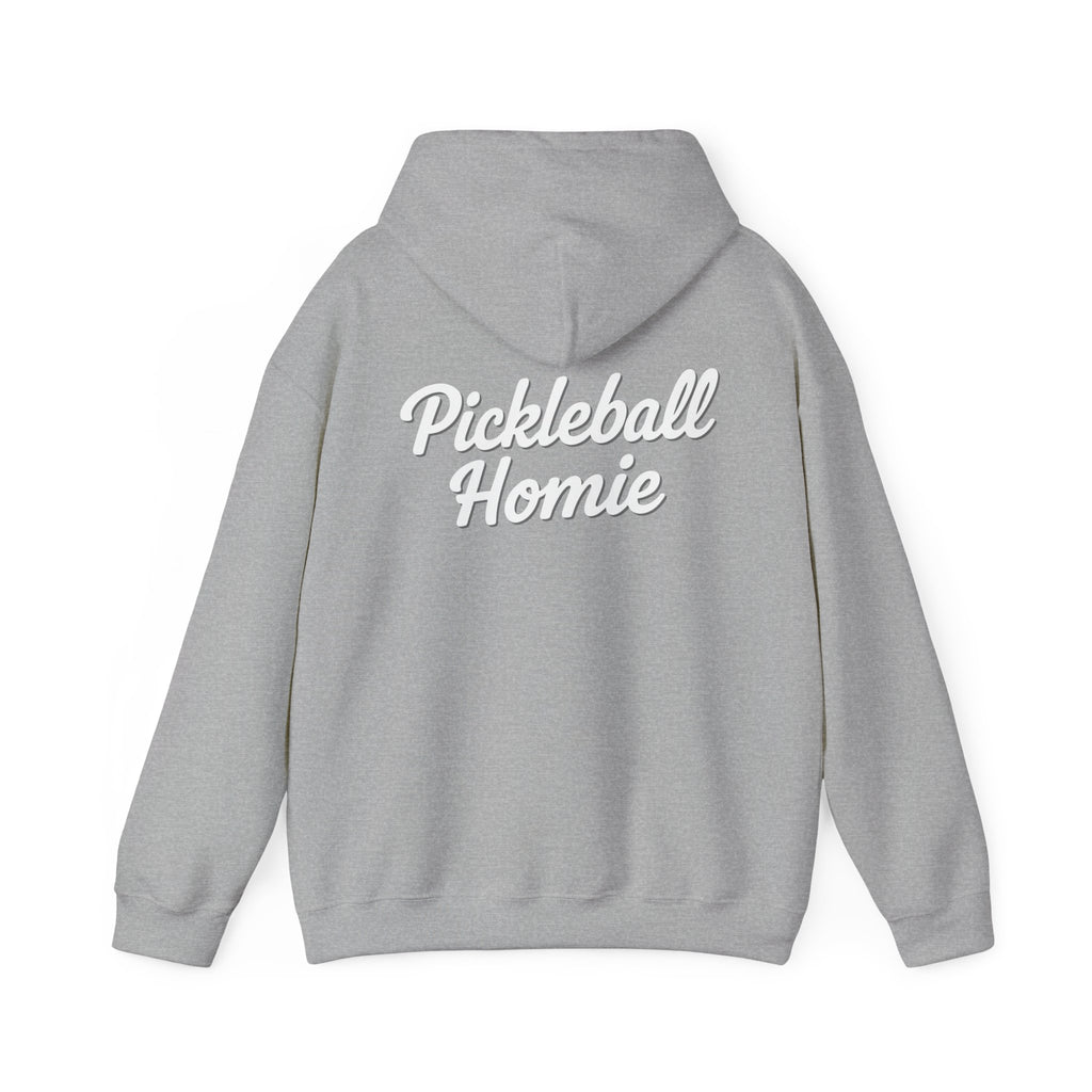 Pickleball Homie Hoodie - Cozy White Pullover for Players & Fans