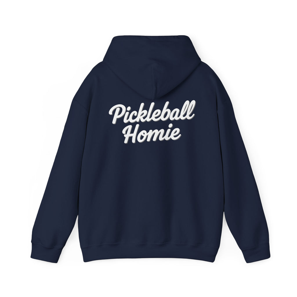 Pickleball Homie Hoodie - Cozy White Pullover for Players & Fans
