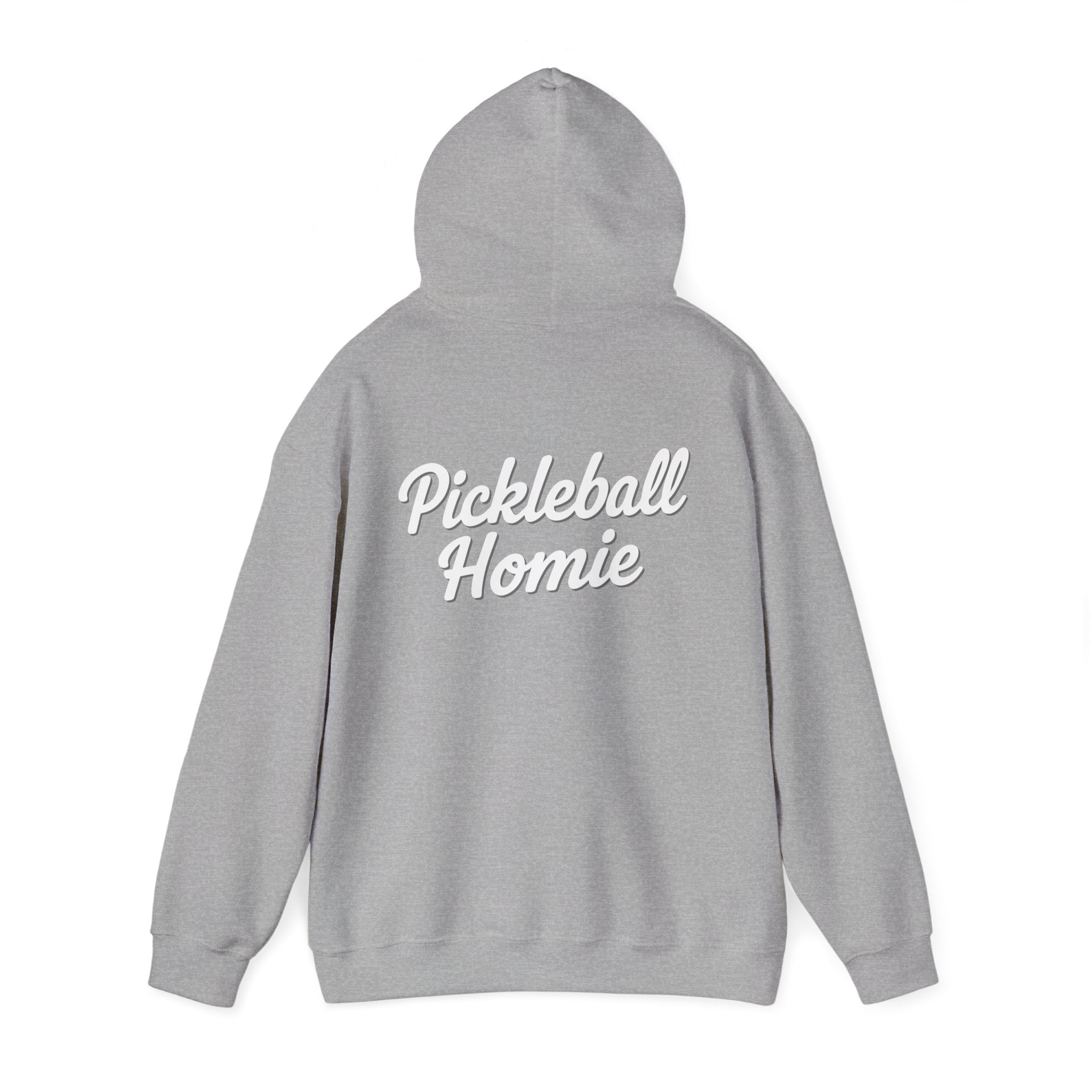 Pickleball Homie Hoodie - Cozy White Pullover for Players & Fans