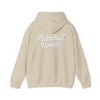 Pickleball Homie Hoodie - Cozy White Pullover for Players & Fans