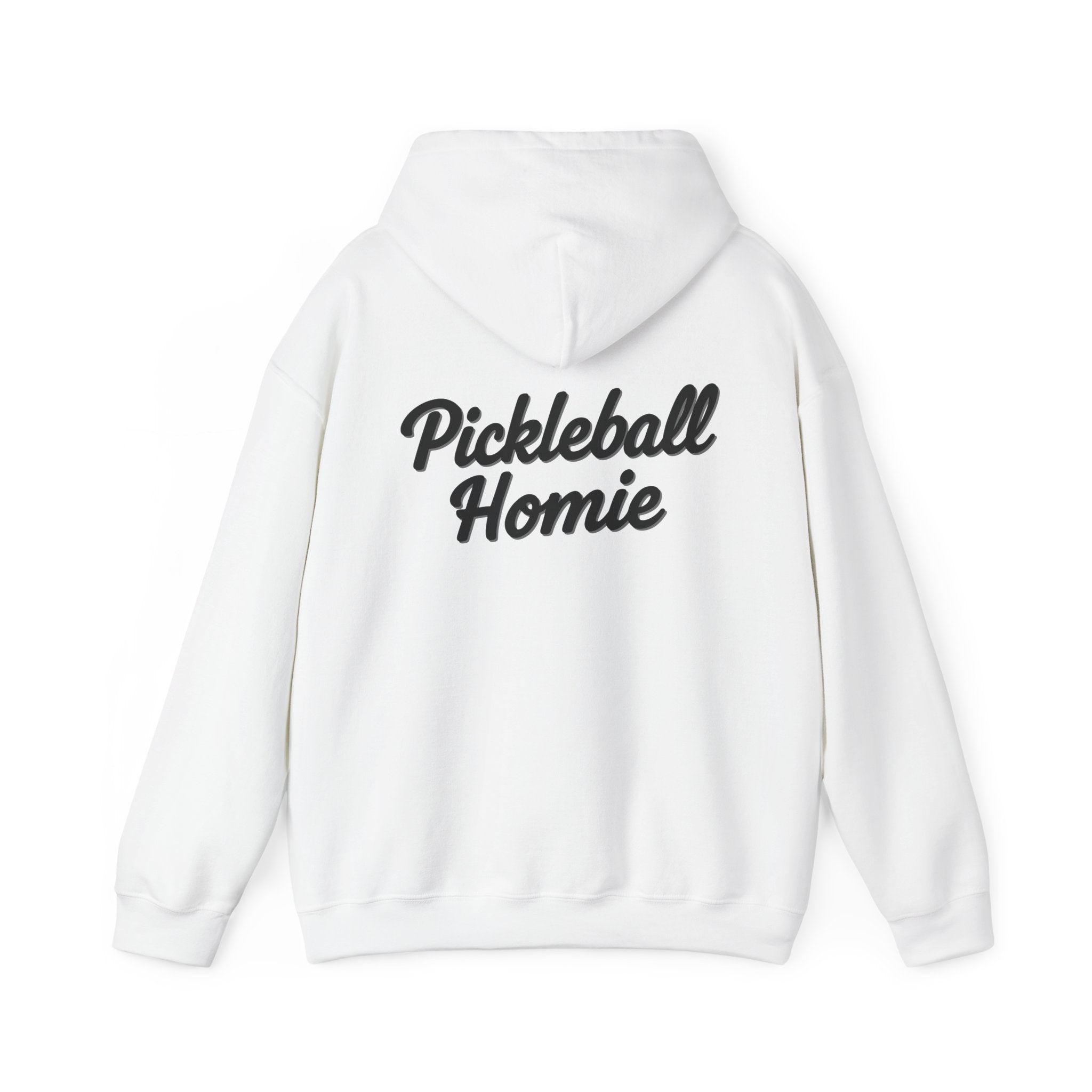 Pickleball Homie Hoodie - Cozy White Pullover for Players & Fans