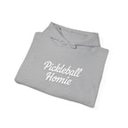 Pickleball Homie Hoodie - Cozy White Pullover for Players & Fans