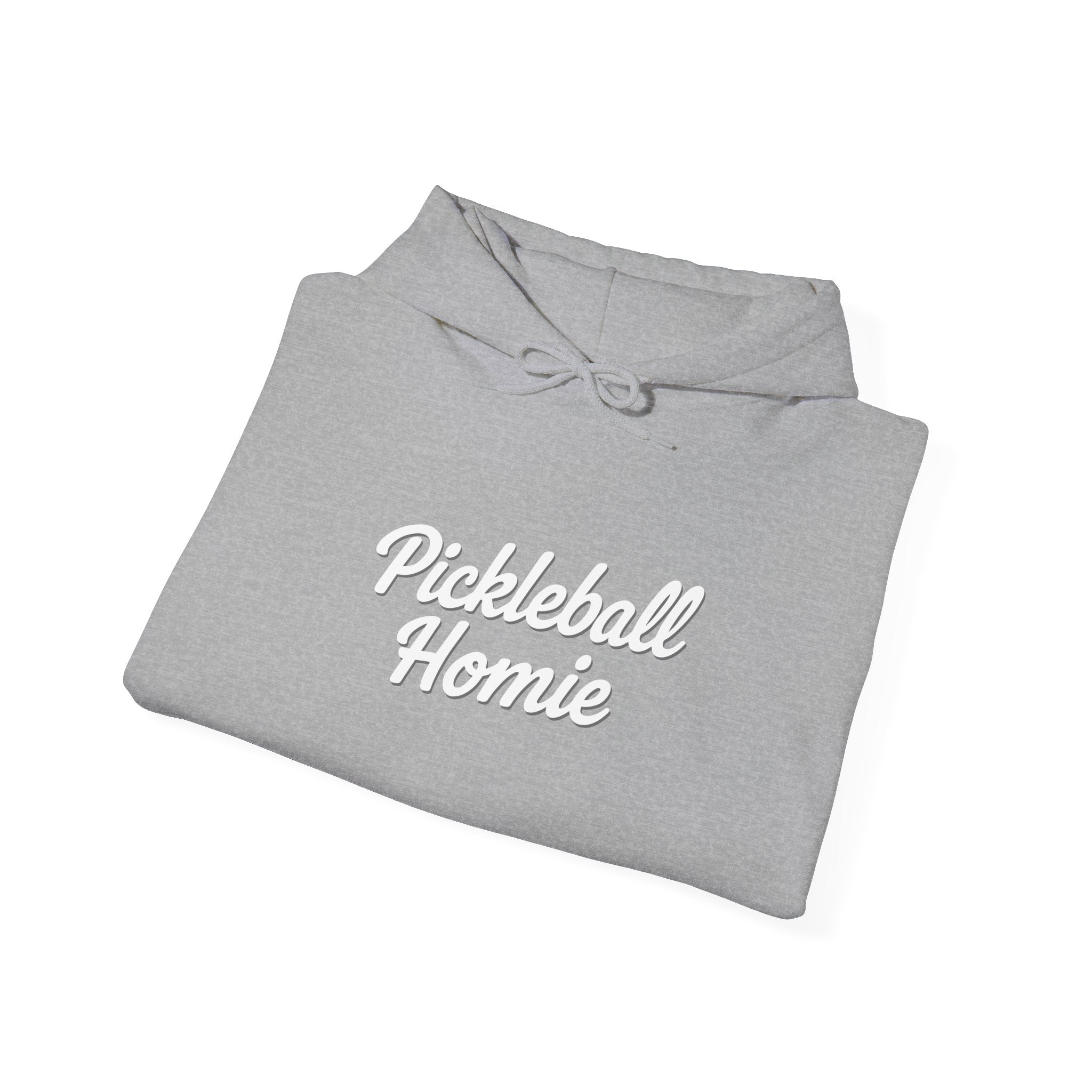 Pickleball Homie Hoodie - Cozy White Pullover for Players & Fans